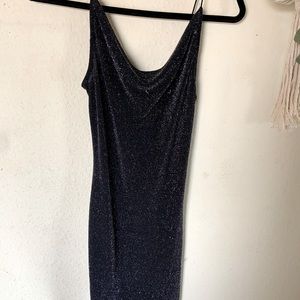 Strapless sparkly bodycon